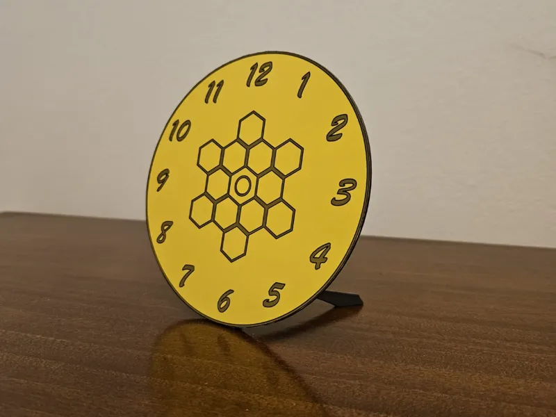 Clock with custom face