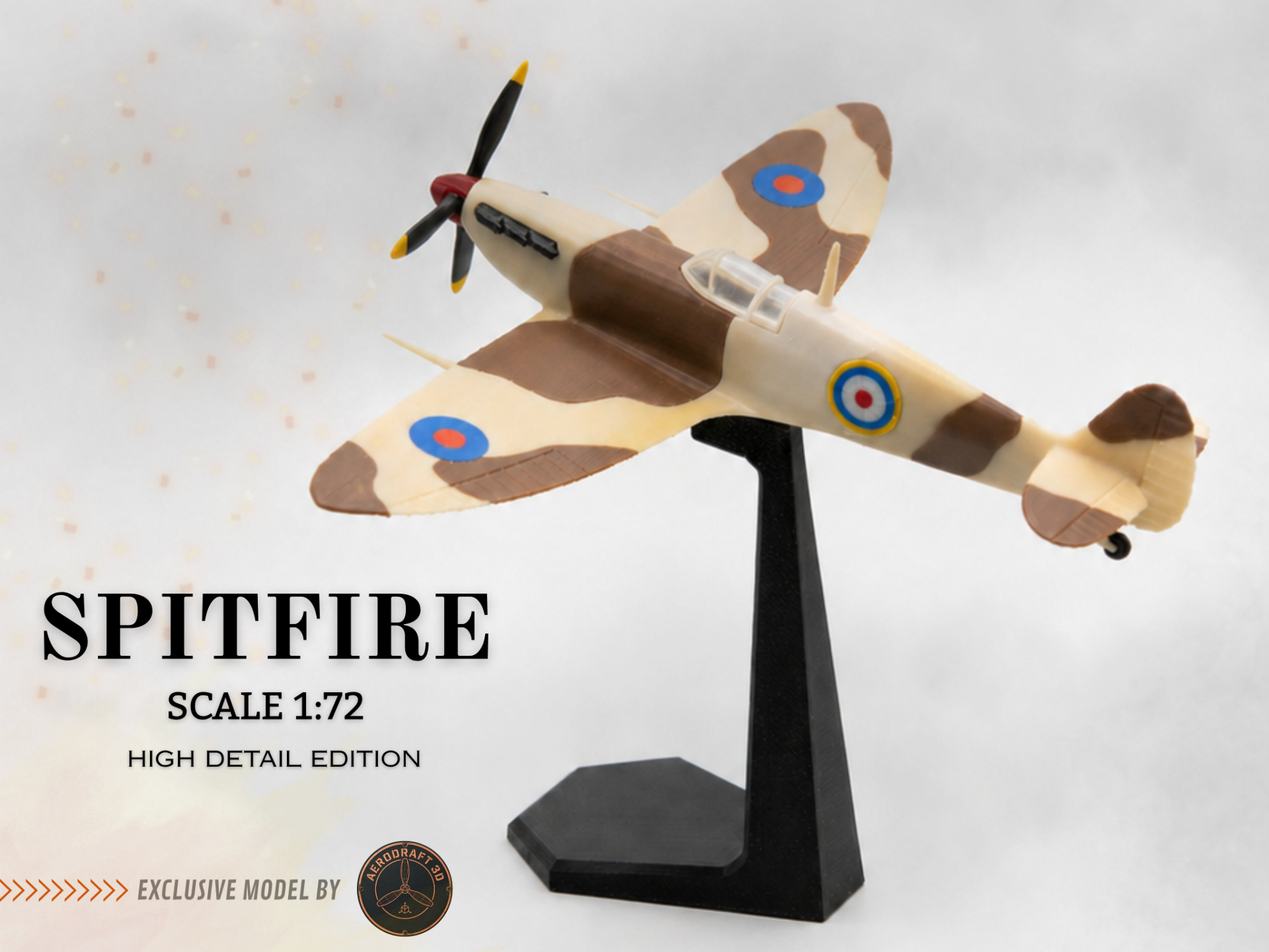 Supermarine Spitfire – Desert Camo (1:72 Scale)