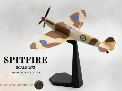 Supermarine Spitfire – Desert Camo (1:72 Scale)