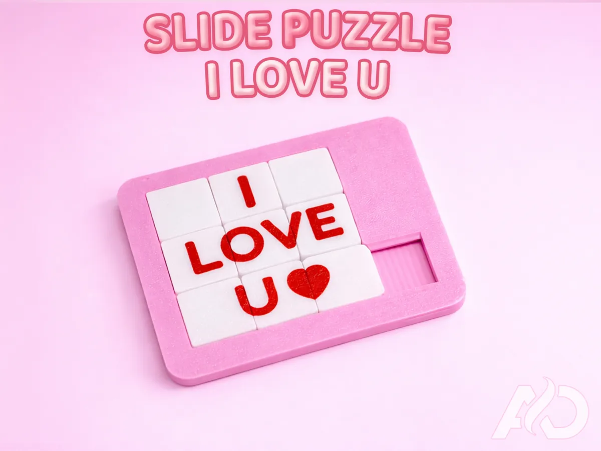 SLIDE PUZZLE - Free 3D Print Model - MakerWorld