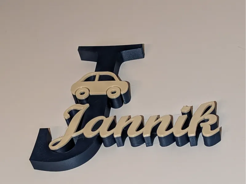 Namensschild Jannik Türschild 