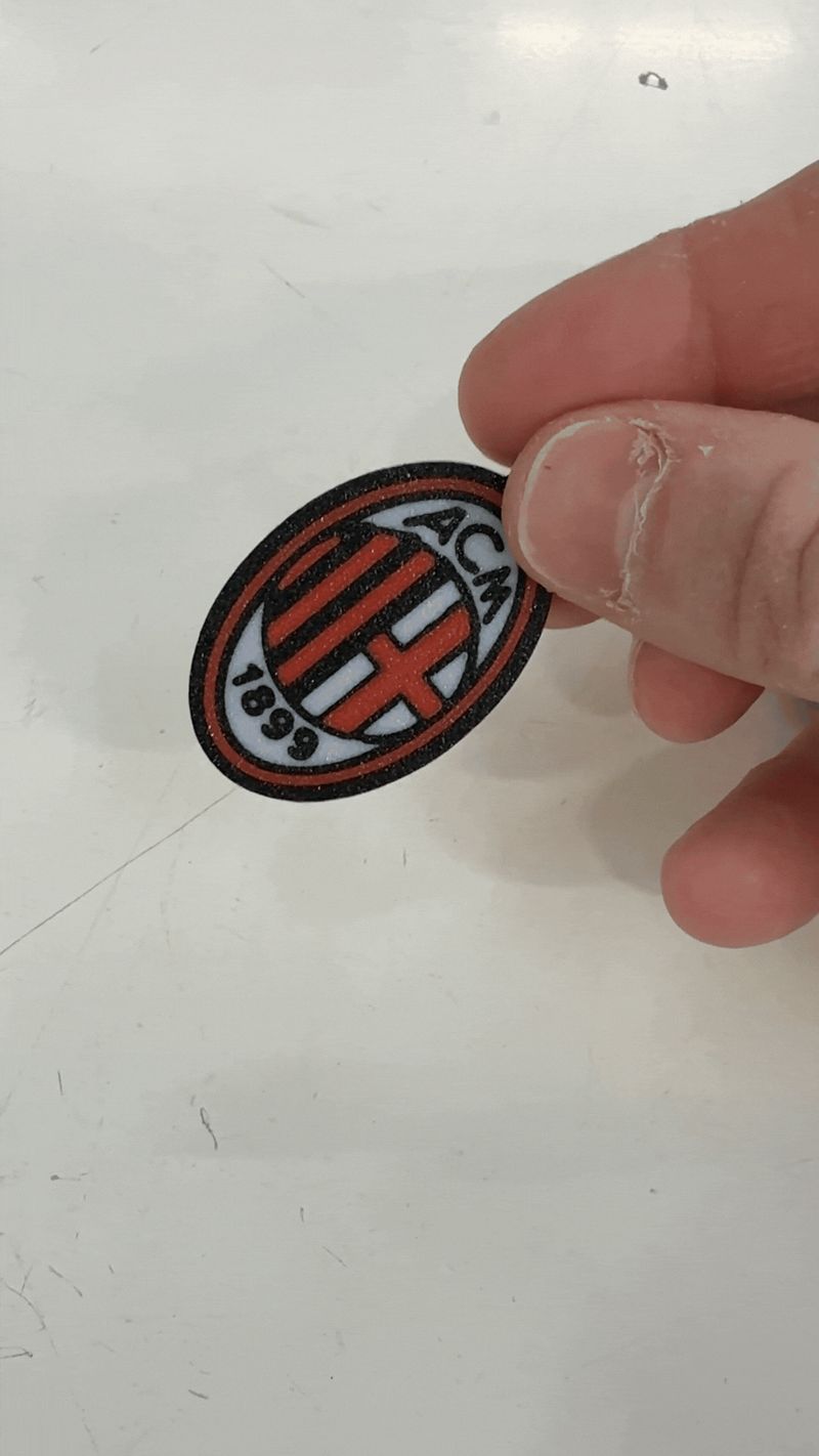 Milan Football Club Keychain Double Face