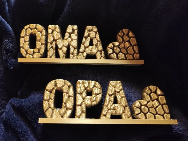 Oma & Opa ist Steinoptik