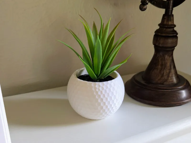 2.25" Golf Ball Planter - Spiral Vase Print