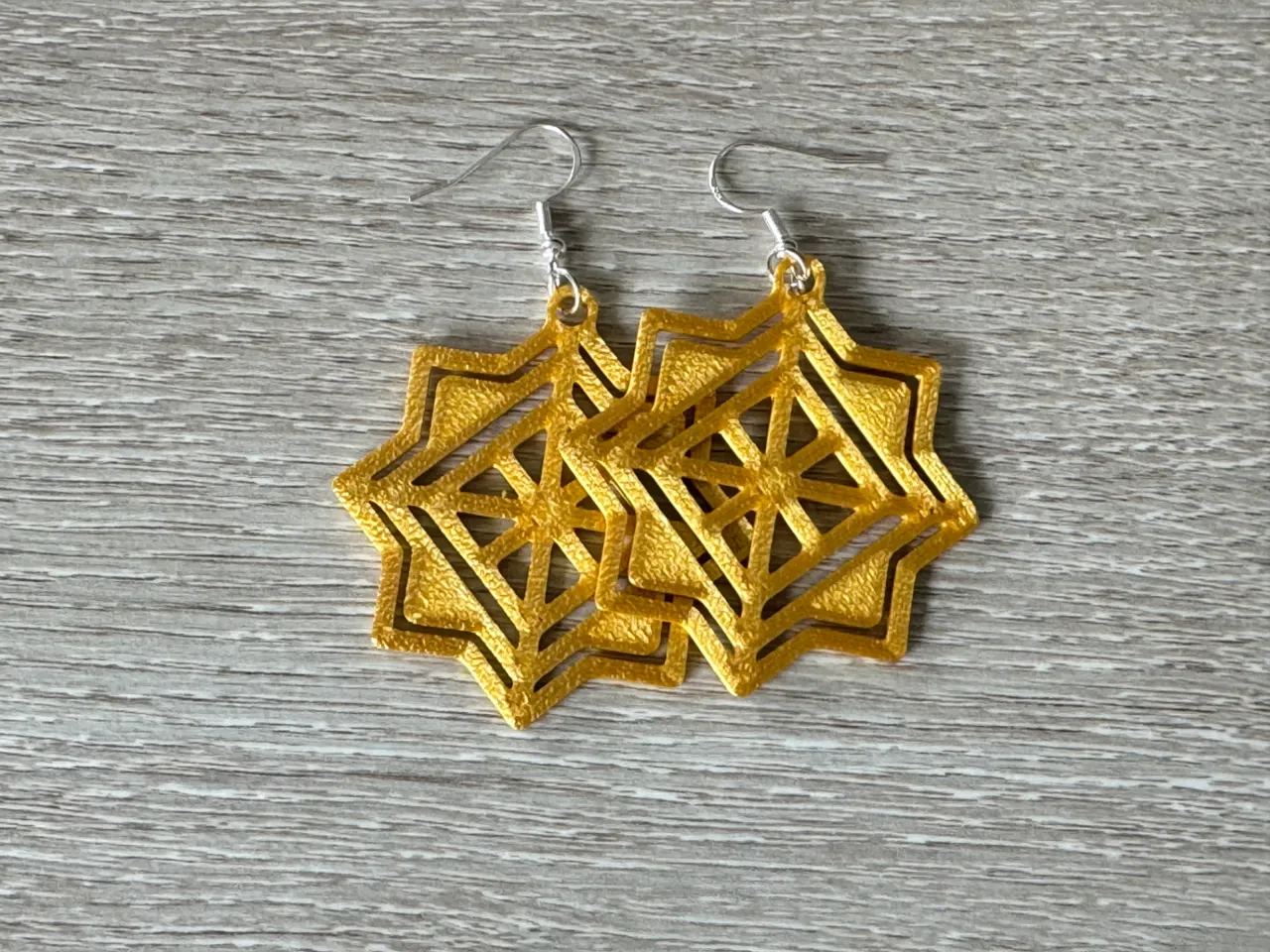 new square earrings view 2