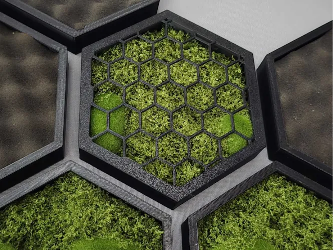 hex cover for acoustic wall panels