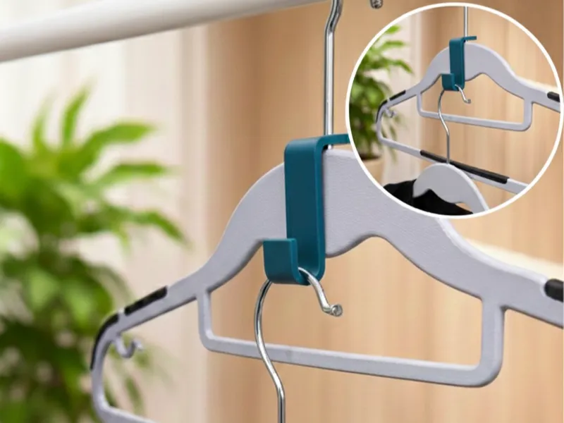 Space-Saving Double Hanger Hook