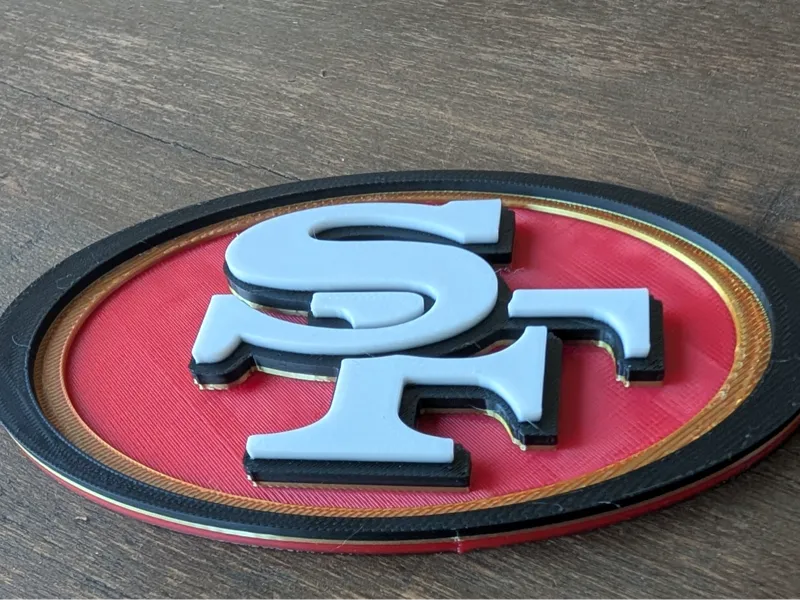 49ers Logos 3D Efficient & Fast