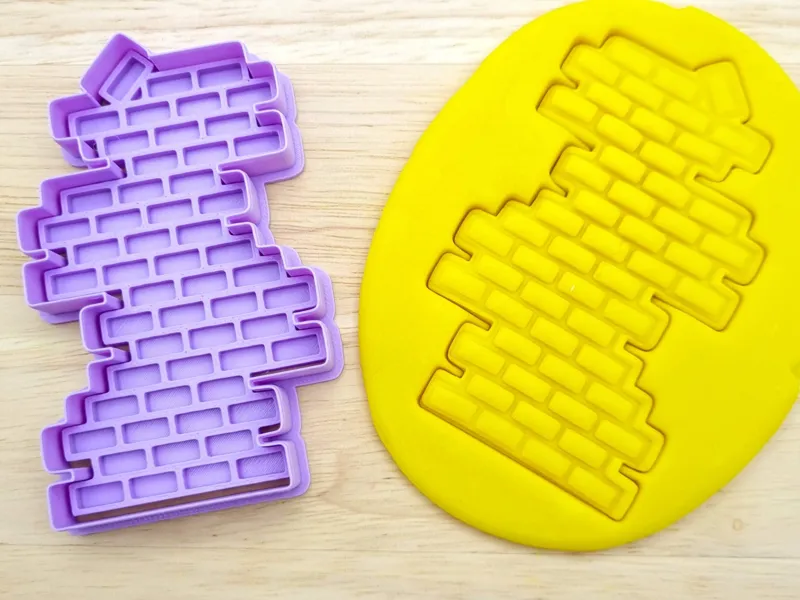 Bricks Texture Pattern Cookie Cutter & Stamp