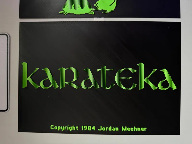 Karateka Title Screen (Apple // version)