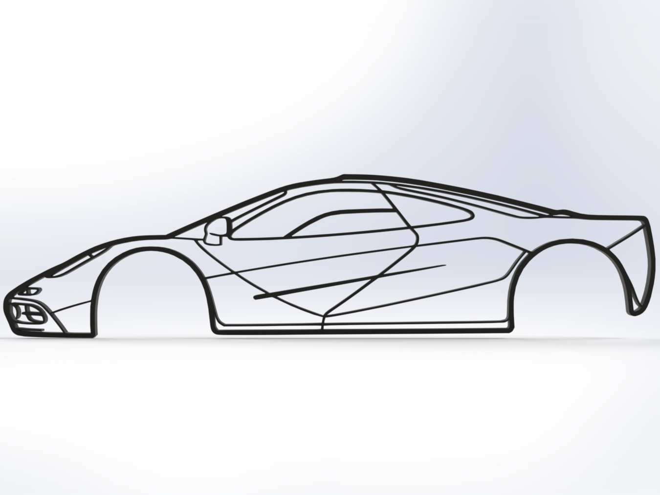 McLaren F1 2D Wall Art