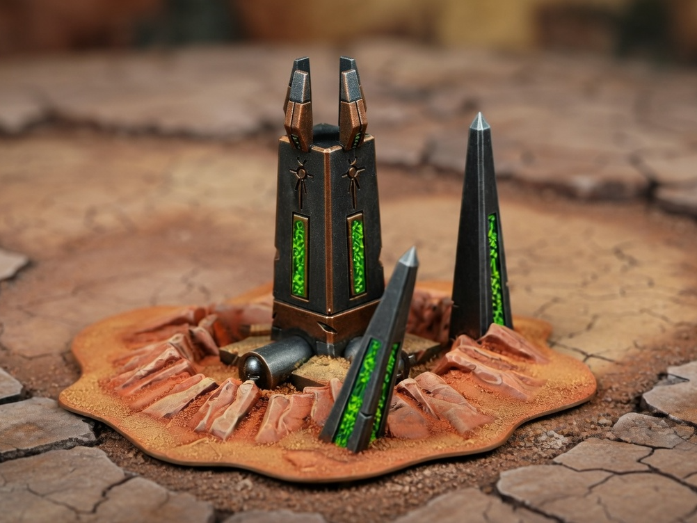 Necron Obelisk Ruins – 40k Terrain