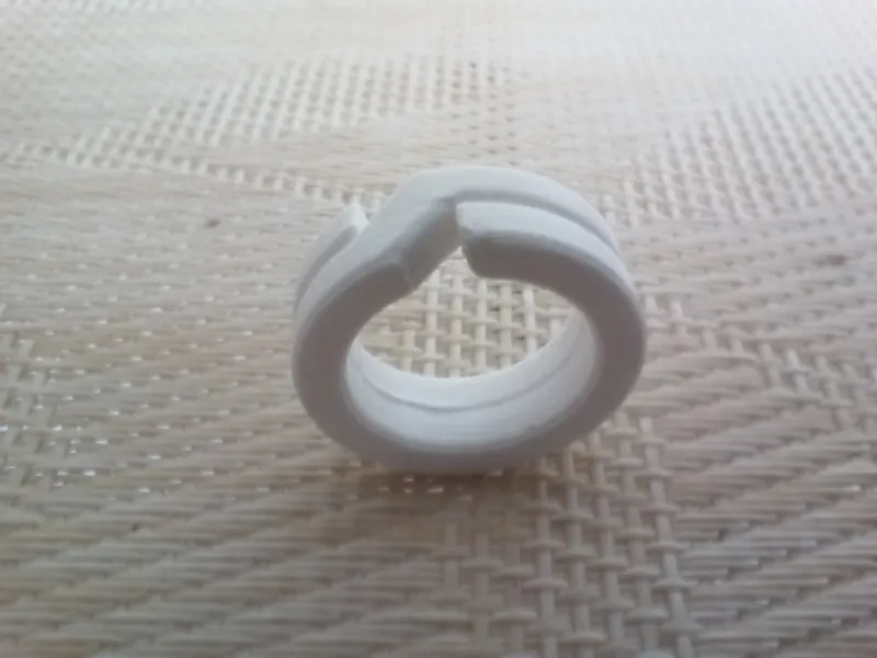 Ring with spiral like keyring