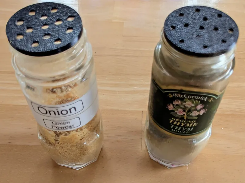 Spice Jar Lid Filter
