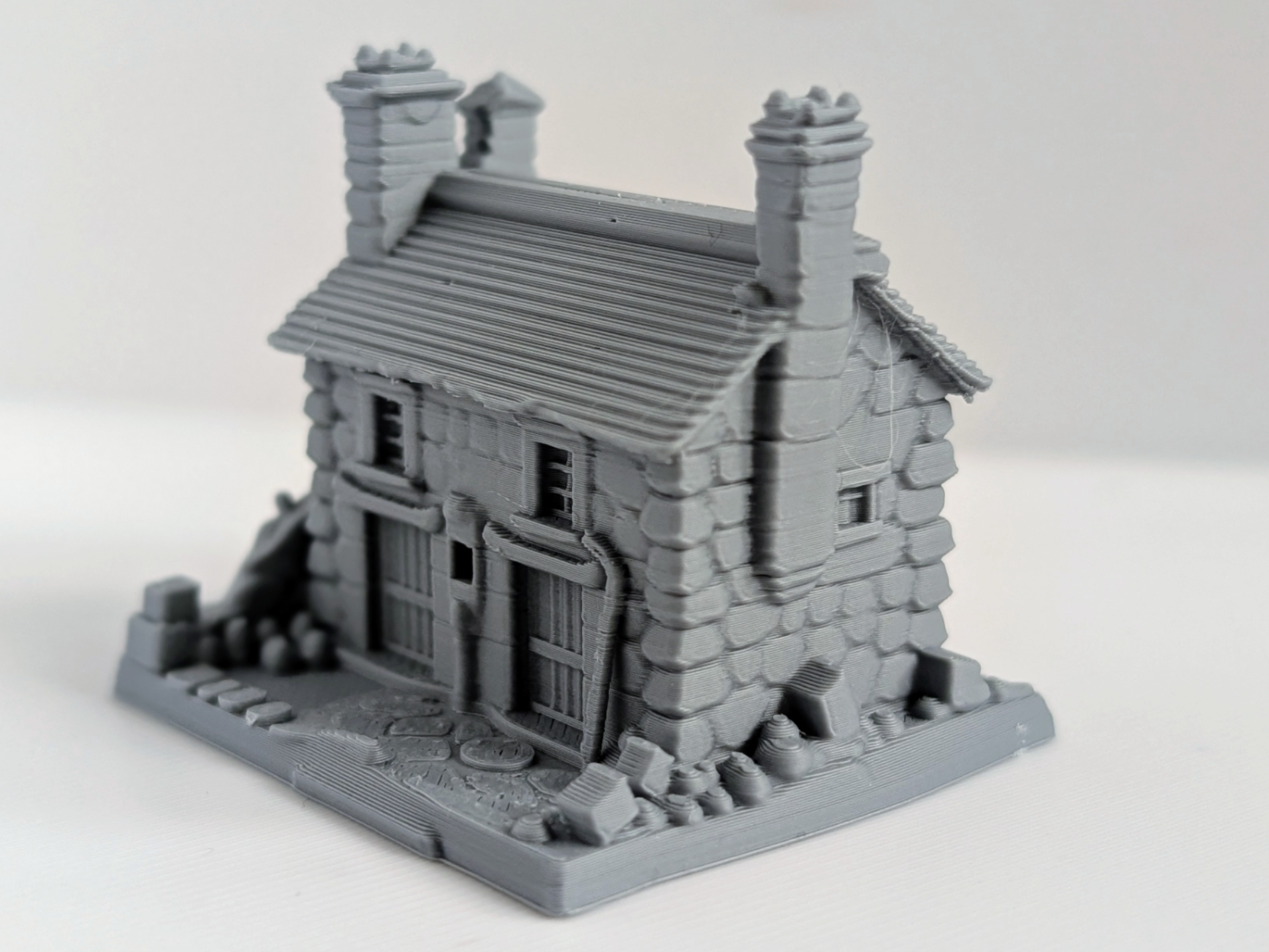 Stone Building Miniature 009