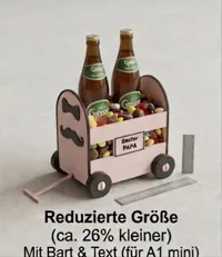 Bierwagen klein mit Aufschrift
