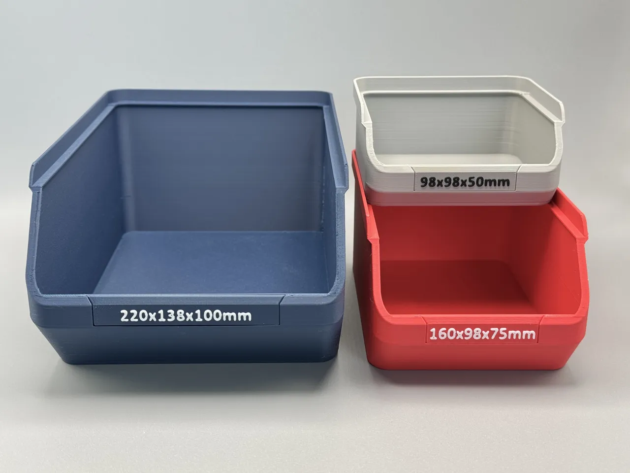 Stackable storage box (customizable) view 2