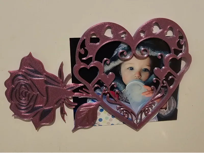 Heart & Rose Frame