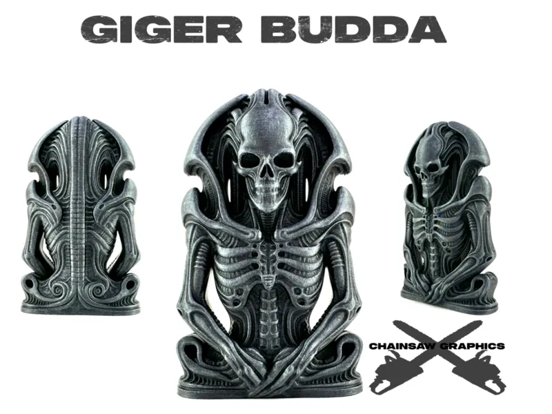 Giger Budda by Chainsaw Graphics
