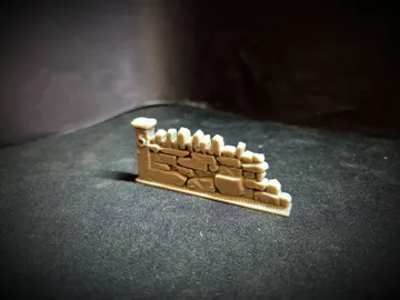Escenografía en miniatura: Dungeon Walls Ruined Stone D&D Terrain — vista de referencia 5