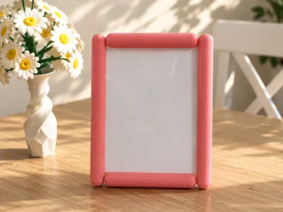 Puffy Rectangle Picture Frame Desk & Wall Display