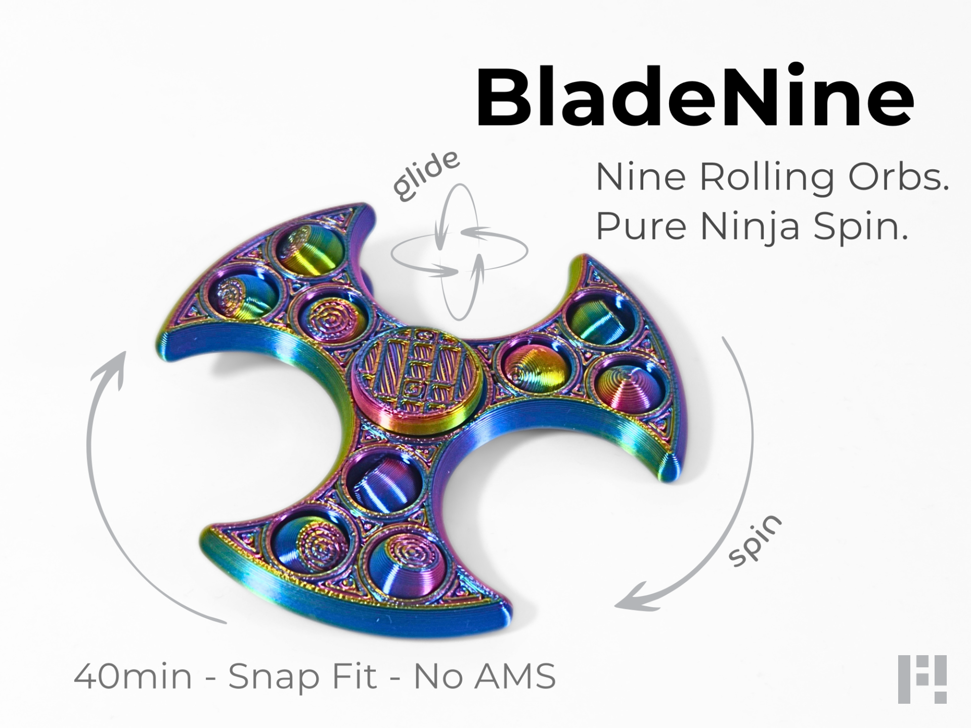 BladeNine - Ninja Spinner, 9 Orbs (40min, no AMS)
