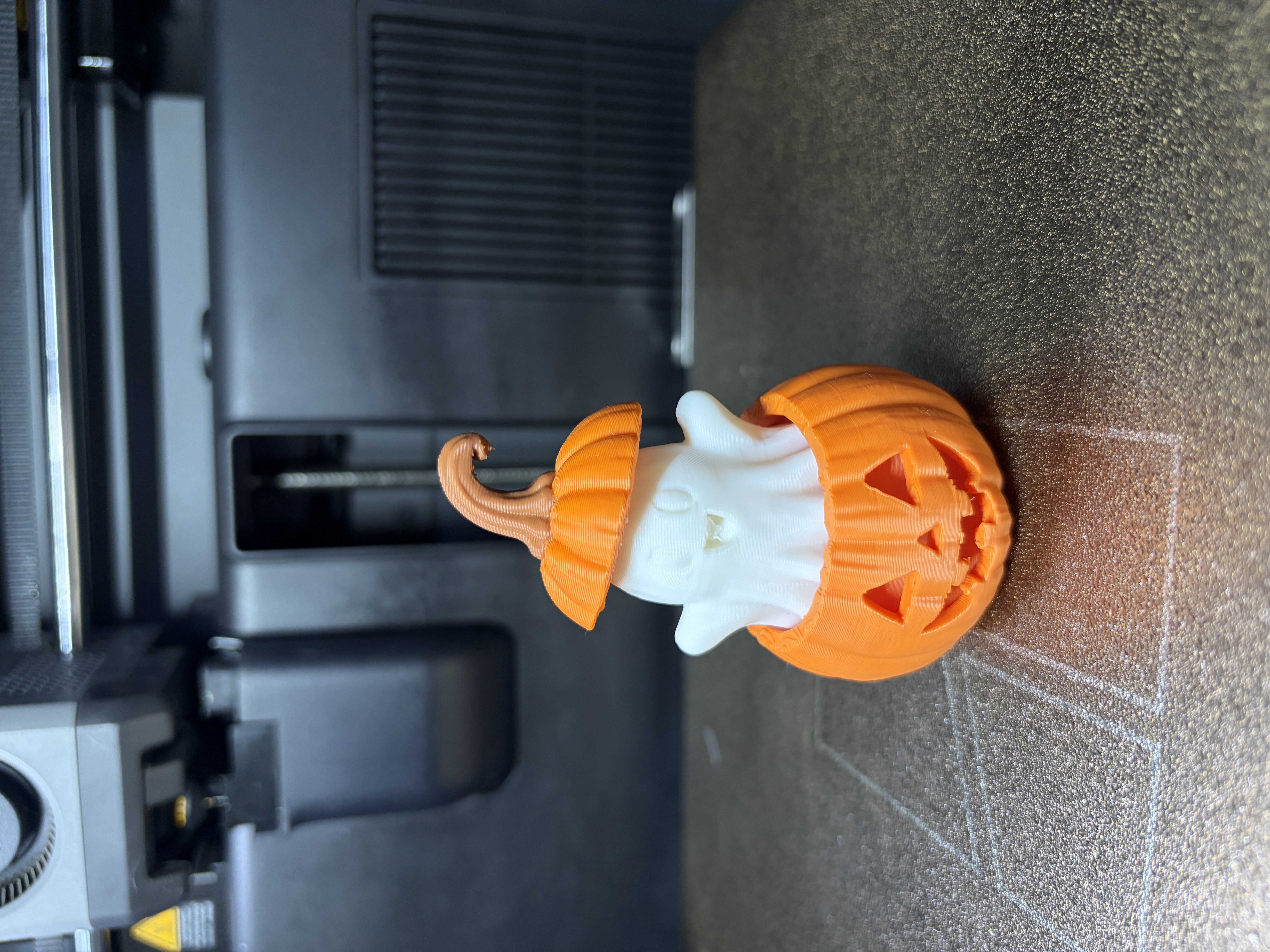 Cute Ghost in Pumpkin – Halloween Decor - 1