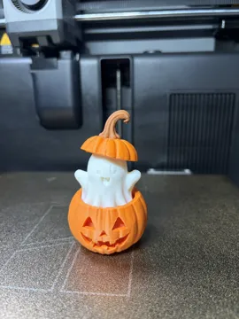 Adorno temático: Cute Ghost in Pumpkin – Halloween Decor — vista de referencia 3