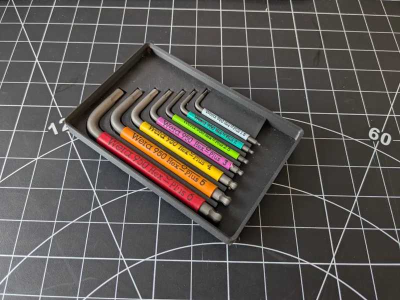 Gridfinity Wera Stubby Hex tray
