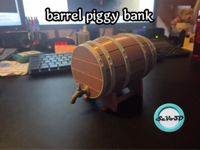 barell piggy bank