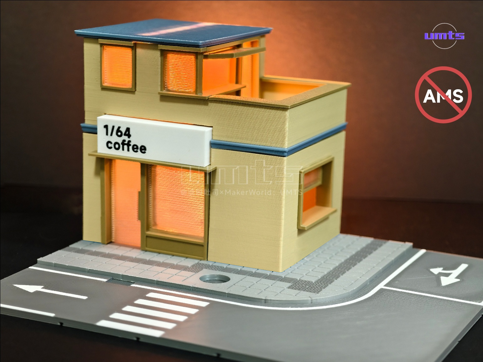 Miniatura 2 do modelo 3D 1/64小场景：颐和路02_1/64咖啡馆