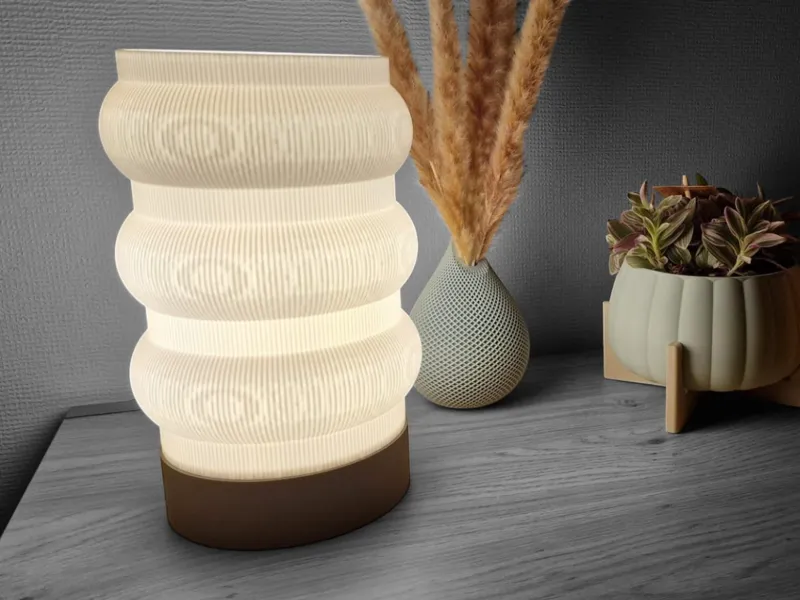 Illuminate Your Space with the Lumine Wave Lamp