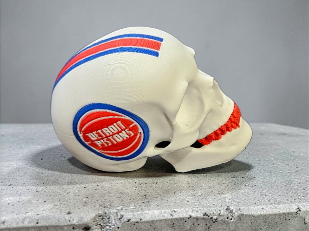 Detroit Pistons Skull