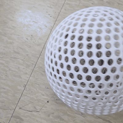 Parametric Turtle Exercise Ball (OpenSCAD)