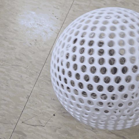 Parametric Turtle Exercise Ball (OpenSCAD)