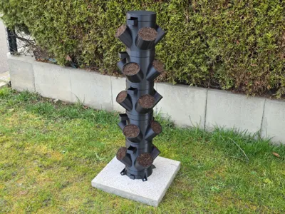 planting tower with soil - Planting Tower with Soil