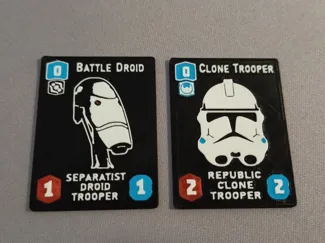 Star Wars Unlimited Clone and Droid Tokens