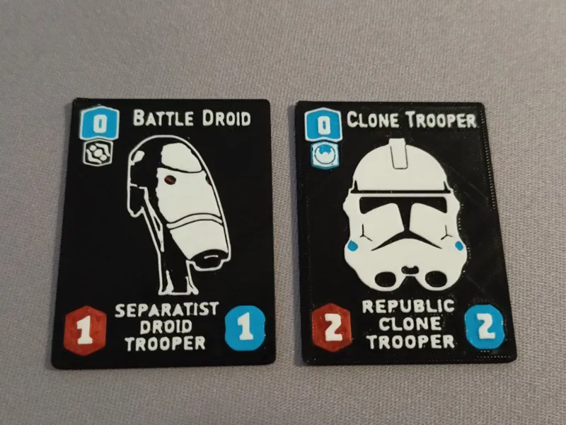 Star Wars Unlimited Clone and Droid Tokens