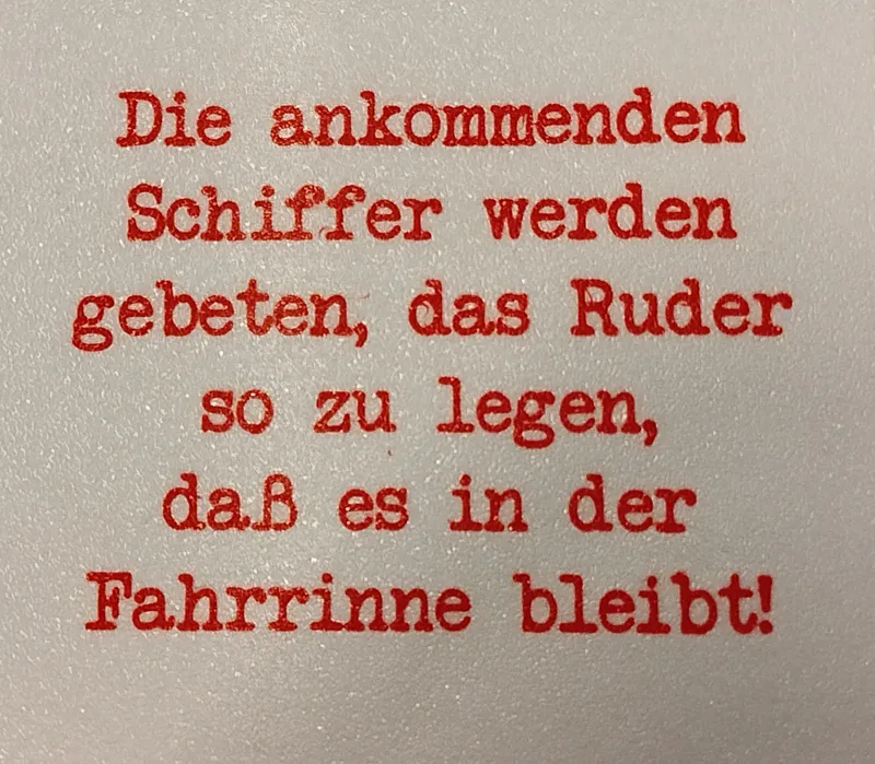 Funny toilet sign / Toilettenspruch