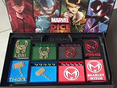 Dice Throne Marvel Organizer - Cards, Tokens, Dice