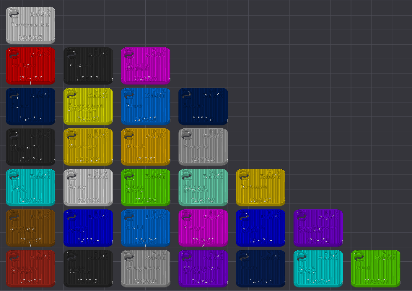 Miniatura 2 do modelo 3D Parametric Multi Labeling Swatch Generator