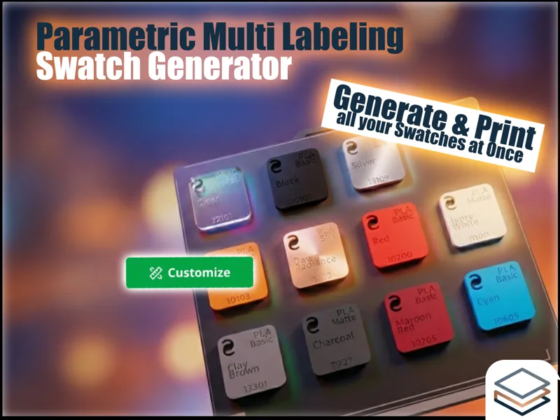 Parametric Multi Labeling Swatch Generator