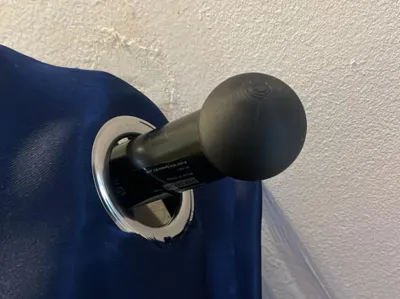 curtain finial for Ikea Hugad rod