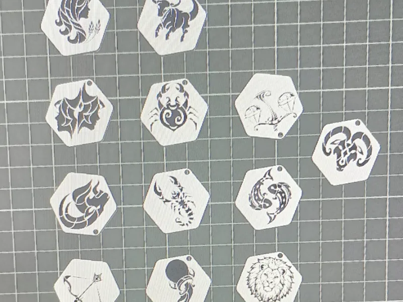 portachiavi segni zodiacali personalizzabile 