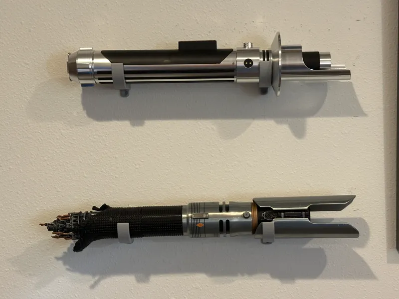 Lightsaber hilt wall mount