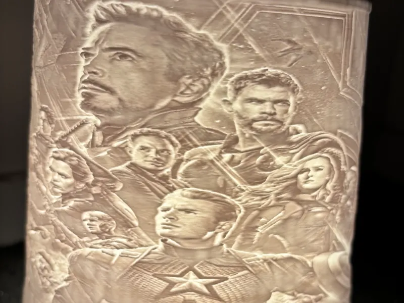 marvel avengers lithophane shade