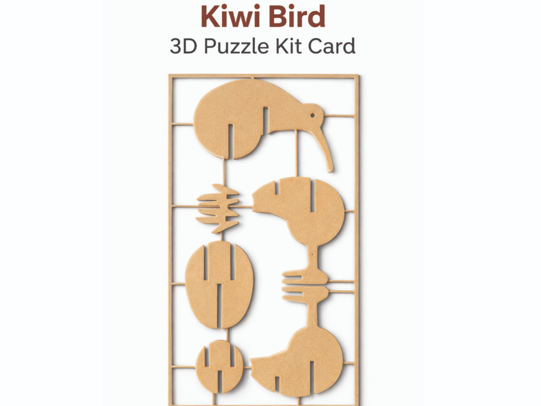Kiwi Vogel Kit Card Puzzle