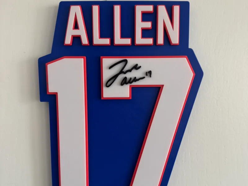 Buffalo Bills - Josh Allen Autograph Wall Hanger