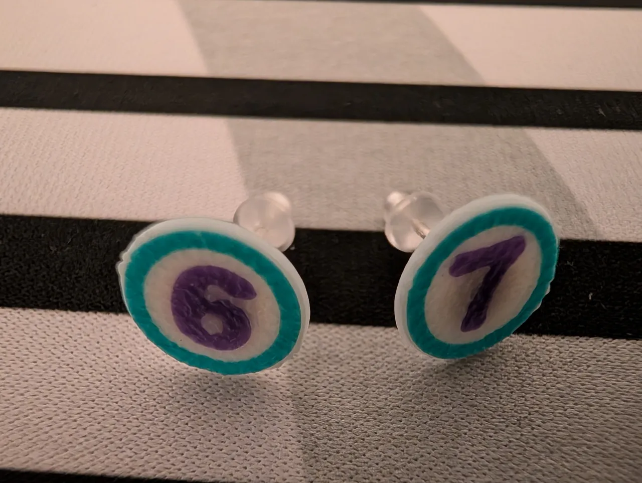 6-7 Stud Earrings view 3