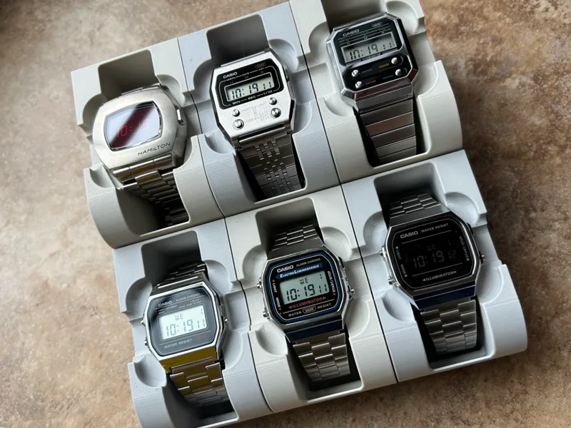 Watch Hole-der, Modular Watch Display Stand, Casio